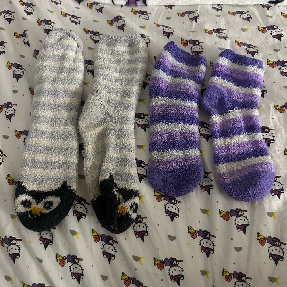 fuzzy winter socks(only one pair worn once)